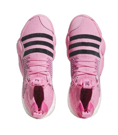 Womens/ladies Trae Young 2 Lace Up Basketball Shoes Bliss Pink Adidas