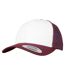 Casquette Trucker Motif/style Rétro Adulte Pourpre Blanc Flexfit-1