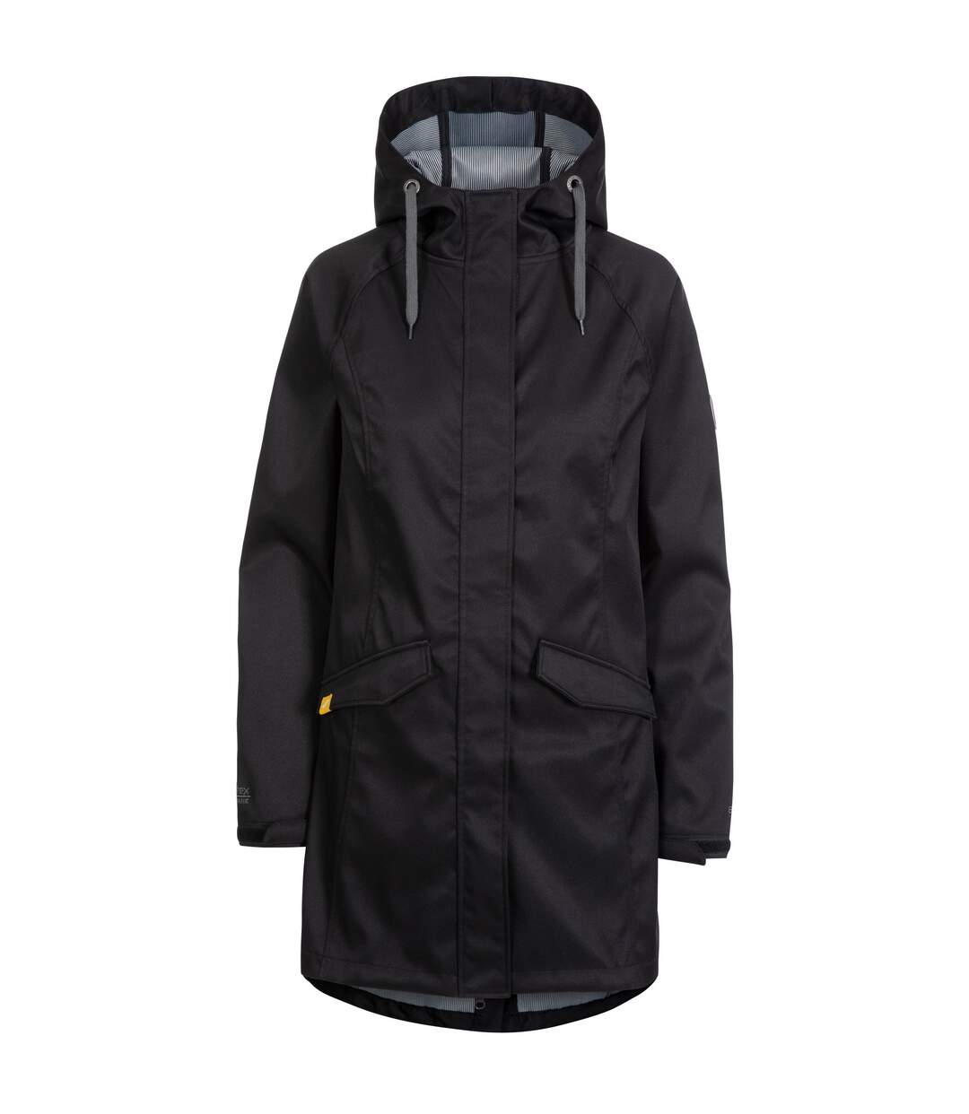 Womens/ladies Matilda Waterproof Softshell Jacket Black Trespass-1