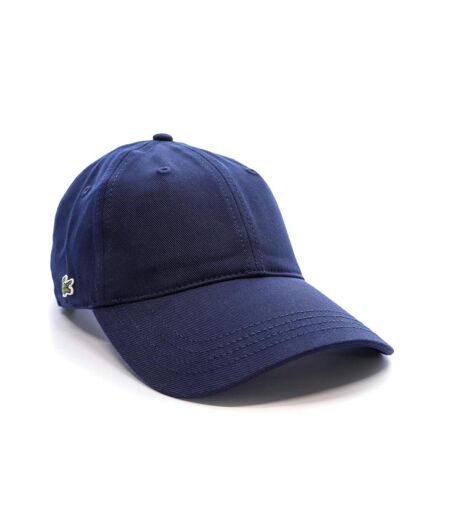 Casquette marine mixte lacoste monochrome cotton twill - taille unique