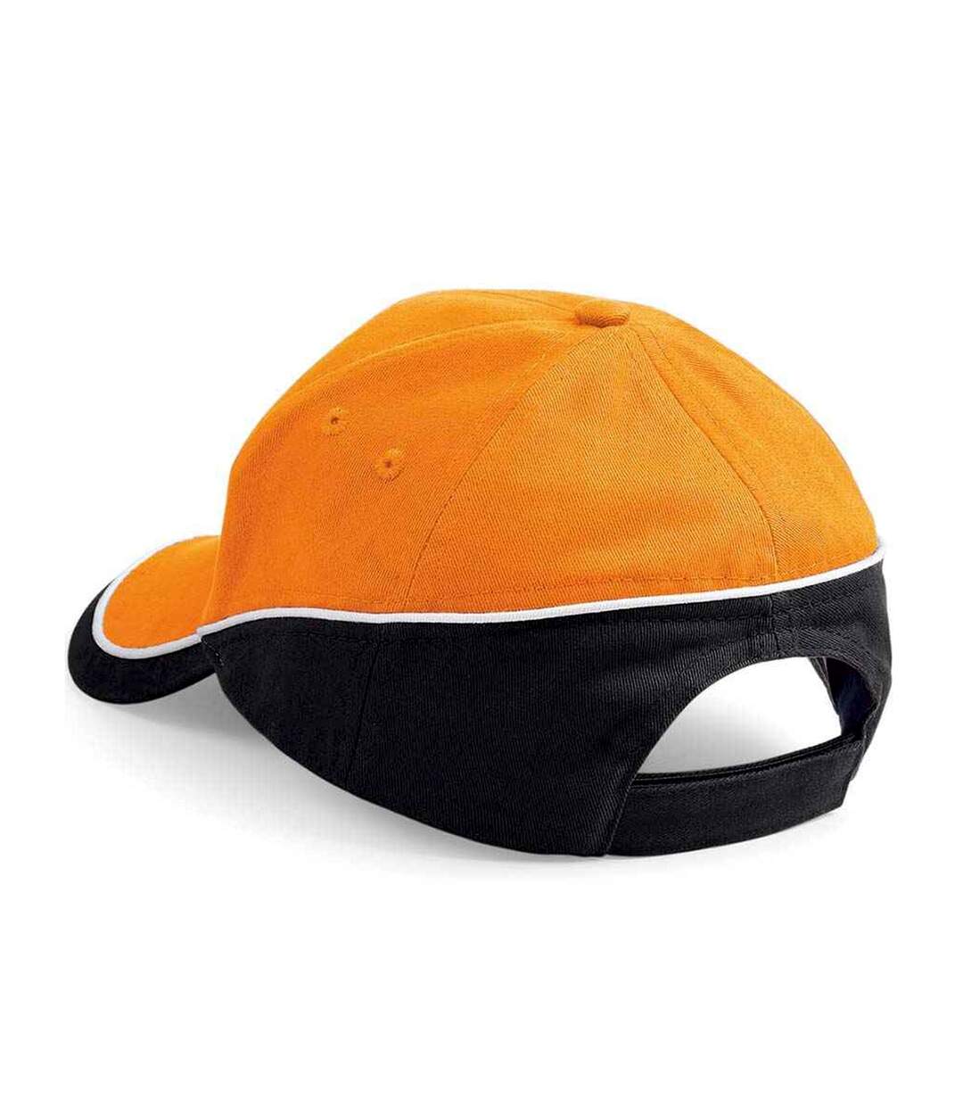 Casquette teamwear competition orange / noir / blanc Beechfield