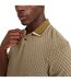 Mens Geometric Regular Polo Shirt Olive Ted Baker-4