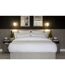 Hotel soho pinstripe duvet cover set white Belledorm-1