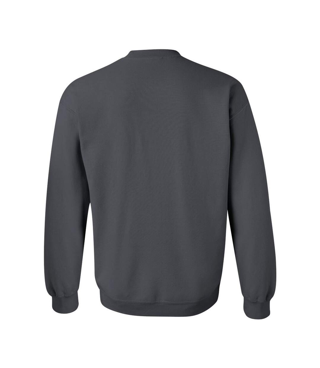 Unisex adult heavy blend crew neck sweatshirt charcoal Gildan-2
