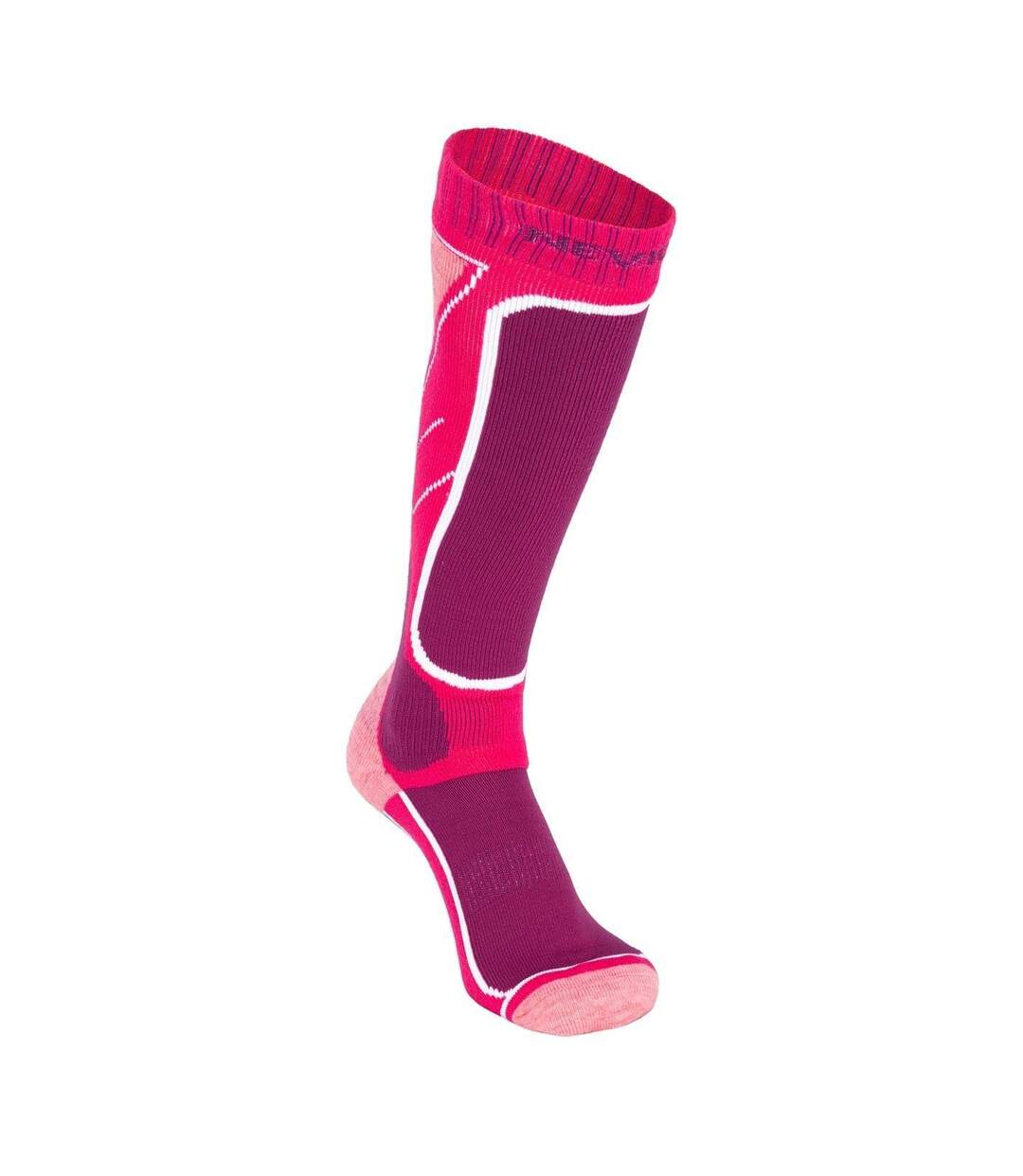 Lot De 2  Chaussettes De Ski Meribel Femme Lilas Foncé Nevica-2