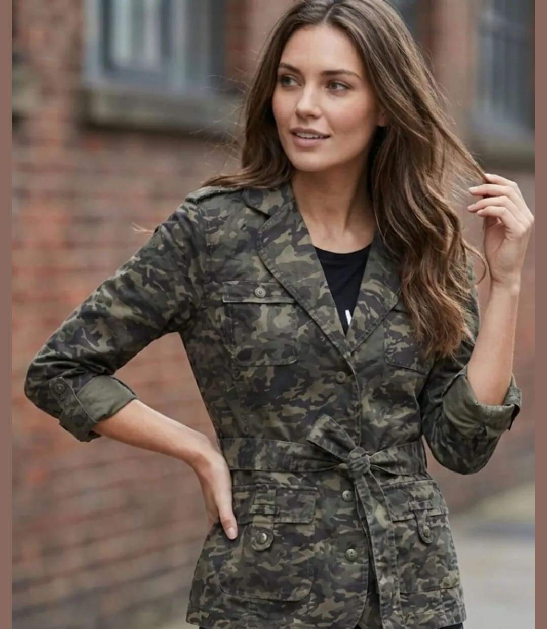 Veste Saharienne Femme Malice1 Motif Camouflage-4