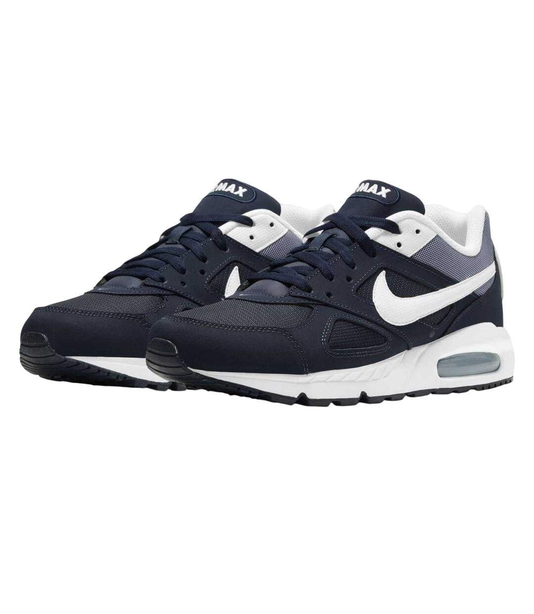 Mens Air Max Leather Trainers Navy White Nike-4
