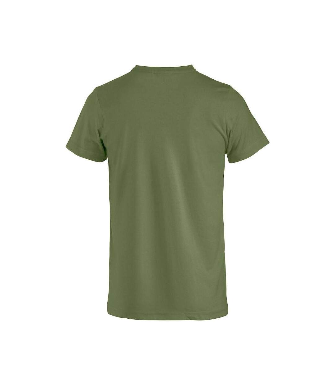 T-shirt Basic Homme Vert Kaki Clique-1