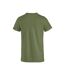 T-shirt Basic Homme Vert Kaki Clique-1