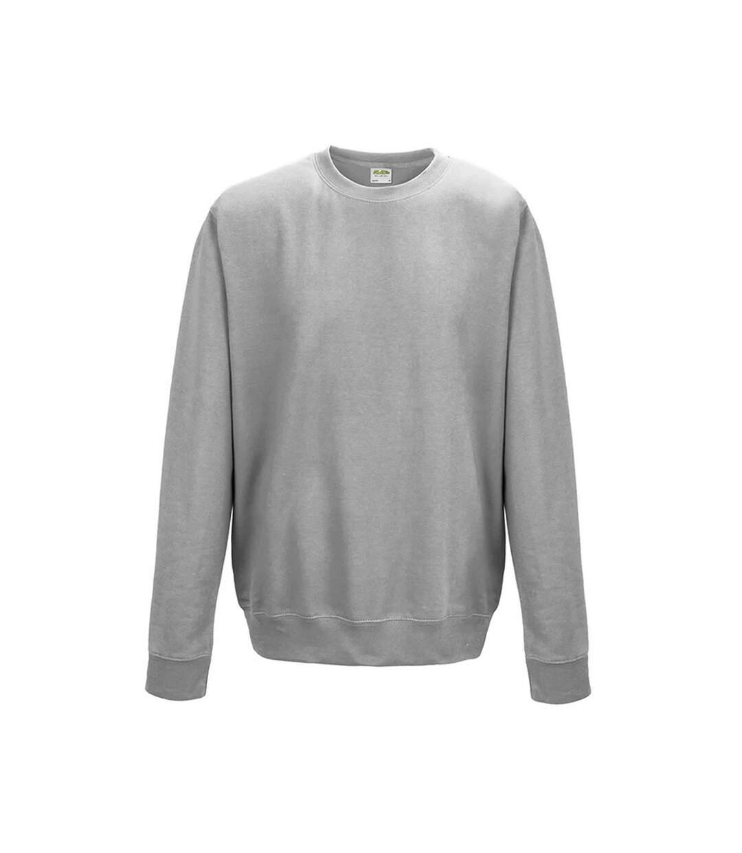 AWDis Just Hoods AWDis Unisex Crew Neck Plain Sweatshirt (280 GSM) (Heather Gray) - UTPC2103-1