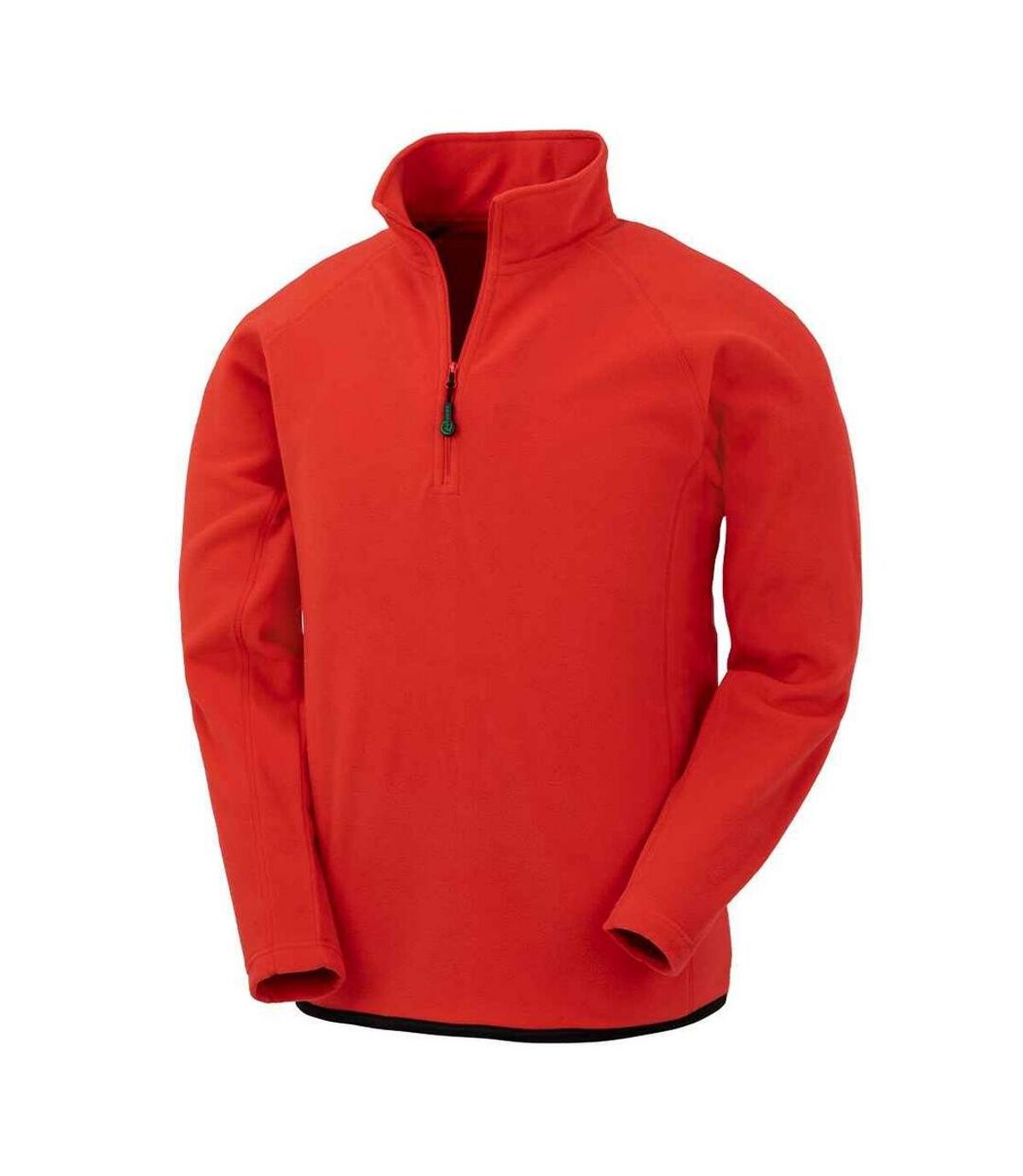 Result Genuine Recycled Mens Micro Zip Neck Fleece (Red)