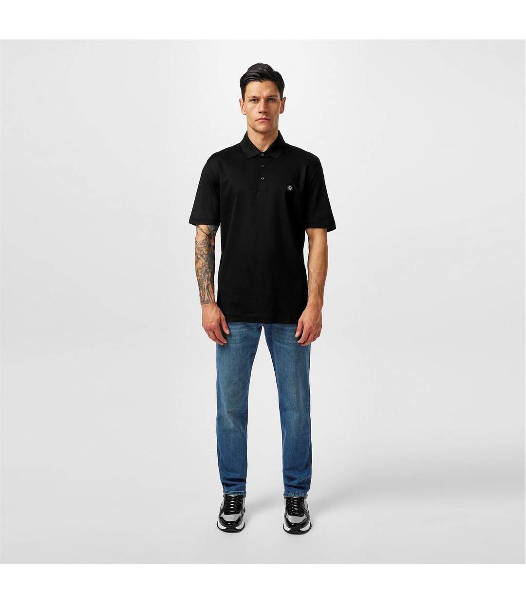 Polo Motif/style Monogramme Cparris Homme Noir Boss-4