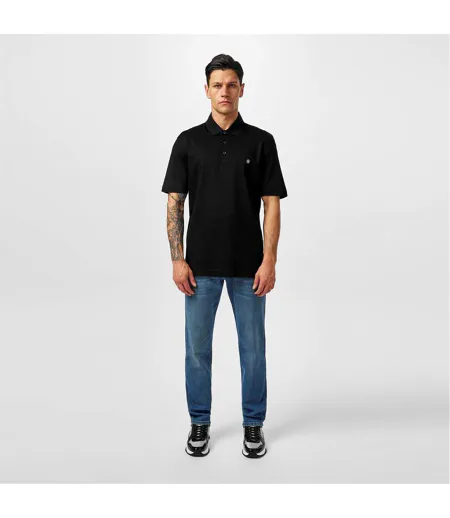 Polo Motif/style Monogramme Cparris Homme Noir Boss