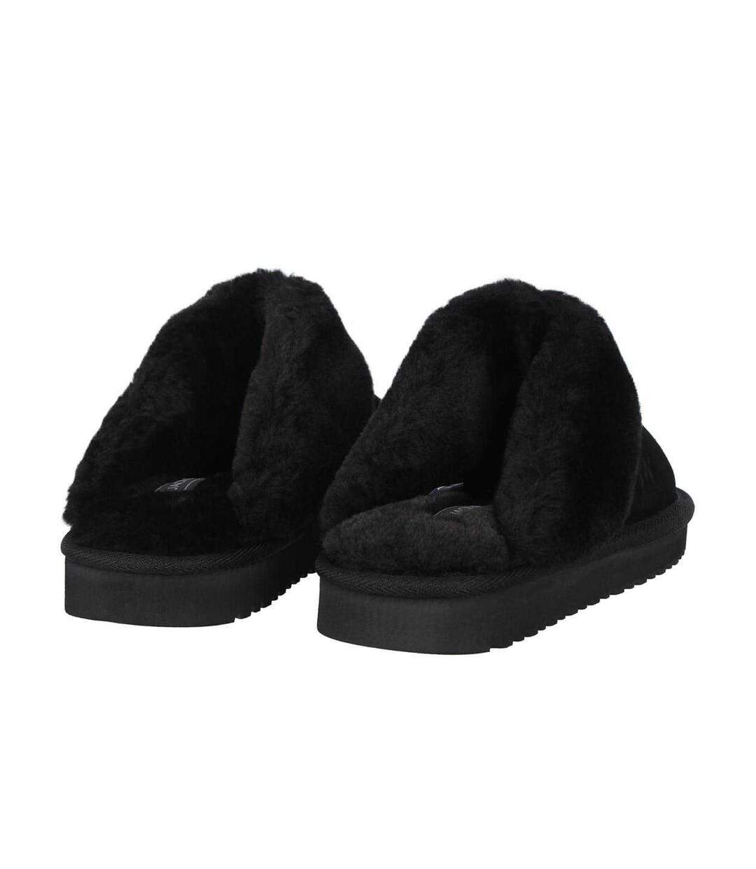 Chaussons Mules Femme Noir Jack Wills-2