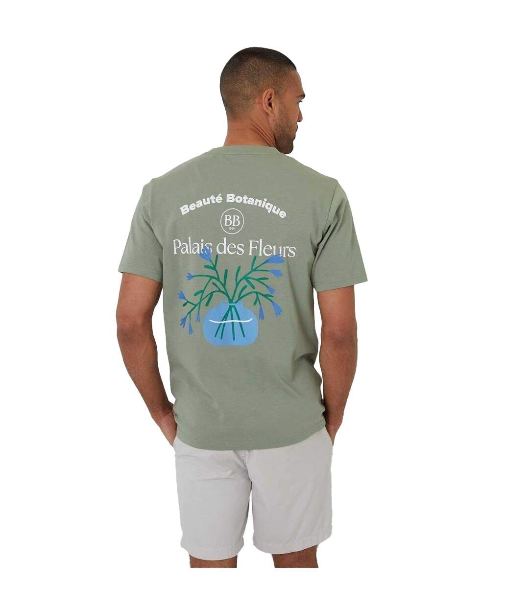 Mens Rune Regular T-shirt Sage Threadbare-3