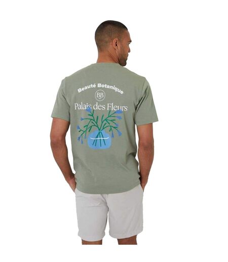 Mens Rune Regular T-shirt Sage Threadbare