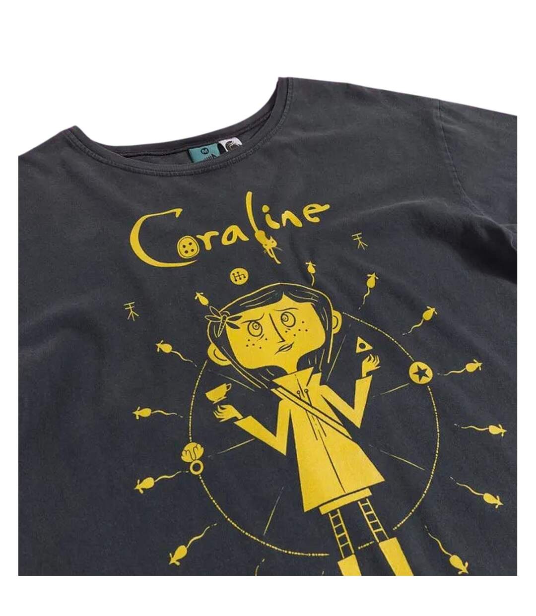 Robe T-shirt You Are In Terrible Danger Femme Charbon Coraline-4