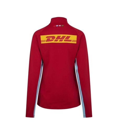 Haut De Sport Motif/style Harlequin Femme Noir Rouge Castore