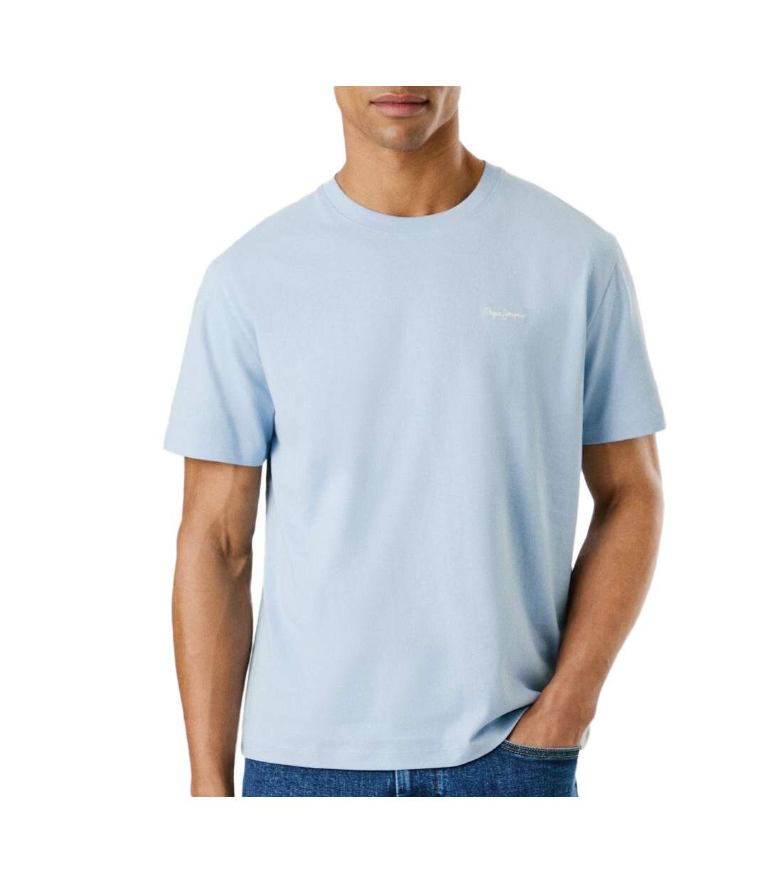 T-shirt bleu homme pepe jeans contrast connor - l-1
