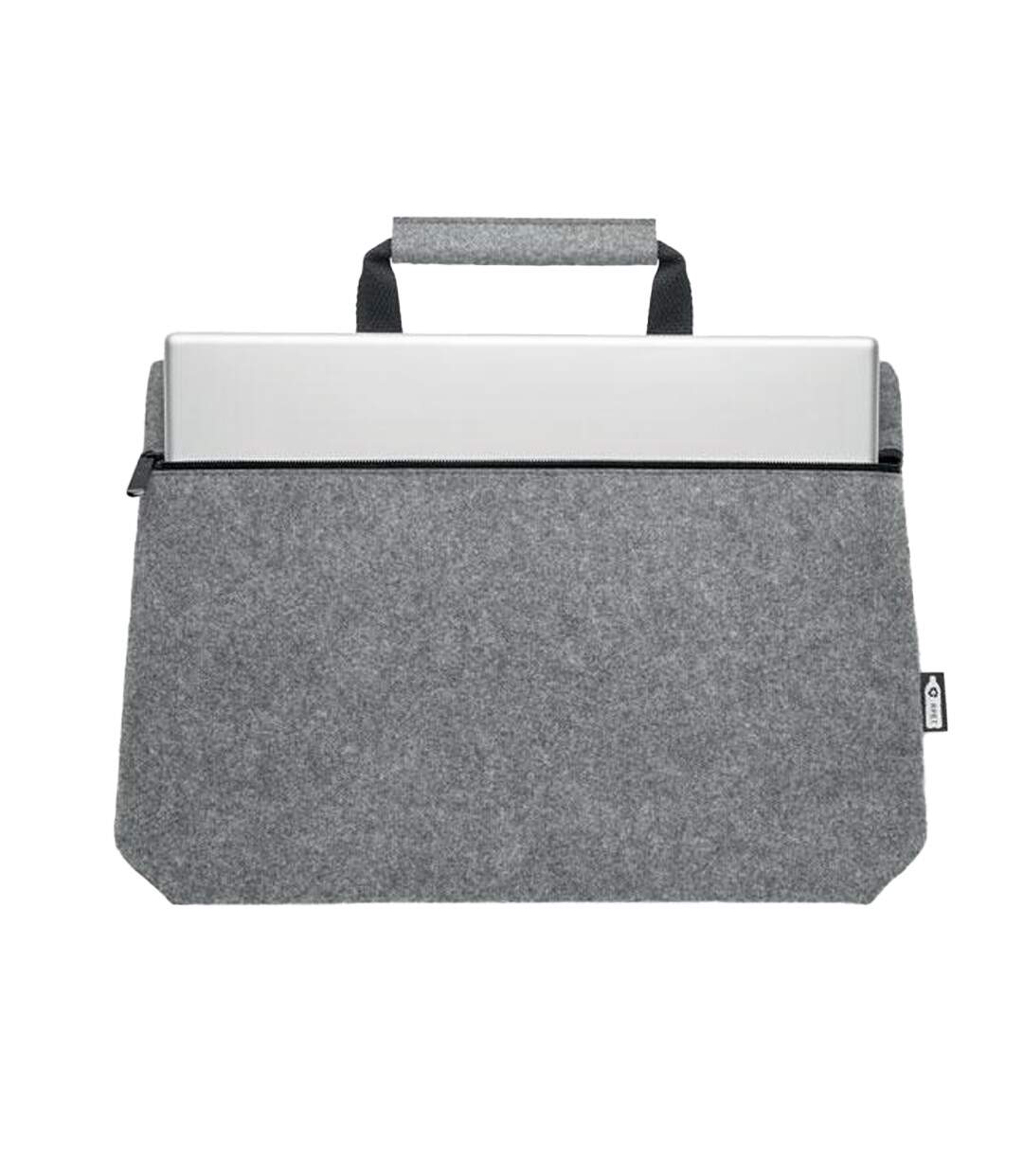 Tapla rpet felt laptop bag 28cm x 38cm x 6.5cm grey MidOcean-2