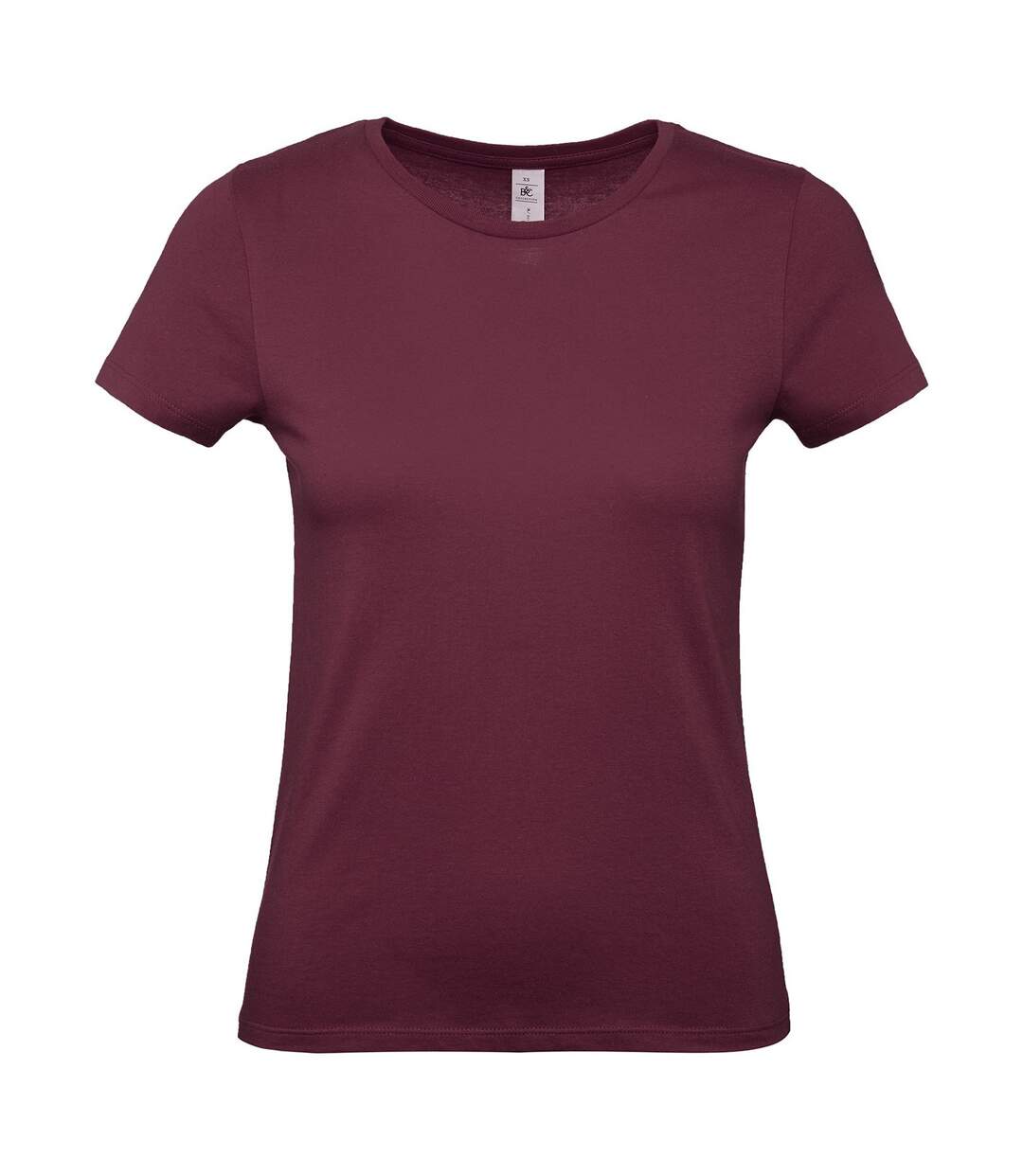 T-shirt femme bordeaux B&C-1