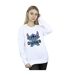 Disney - Sweat LILO AND STITCH OHANA BLUE GLITCH - Femme (Blanc) - UTBI22848-2