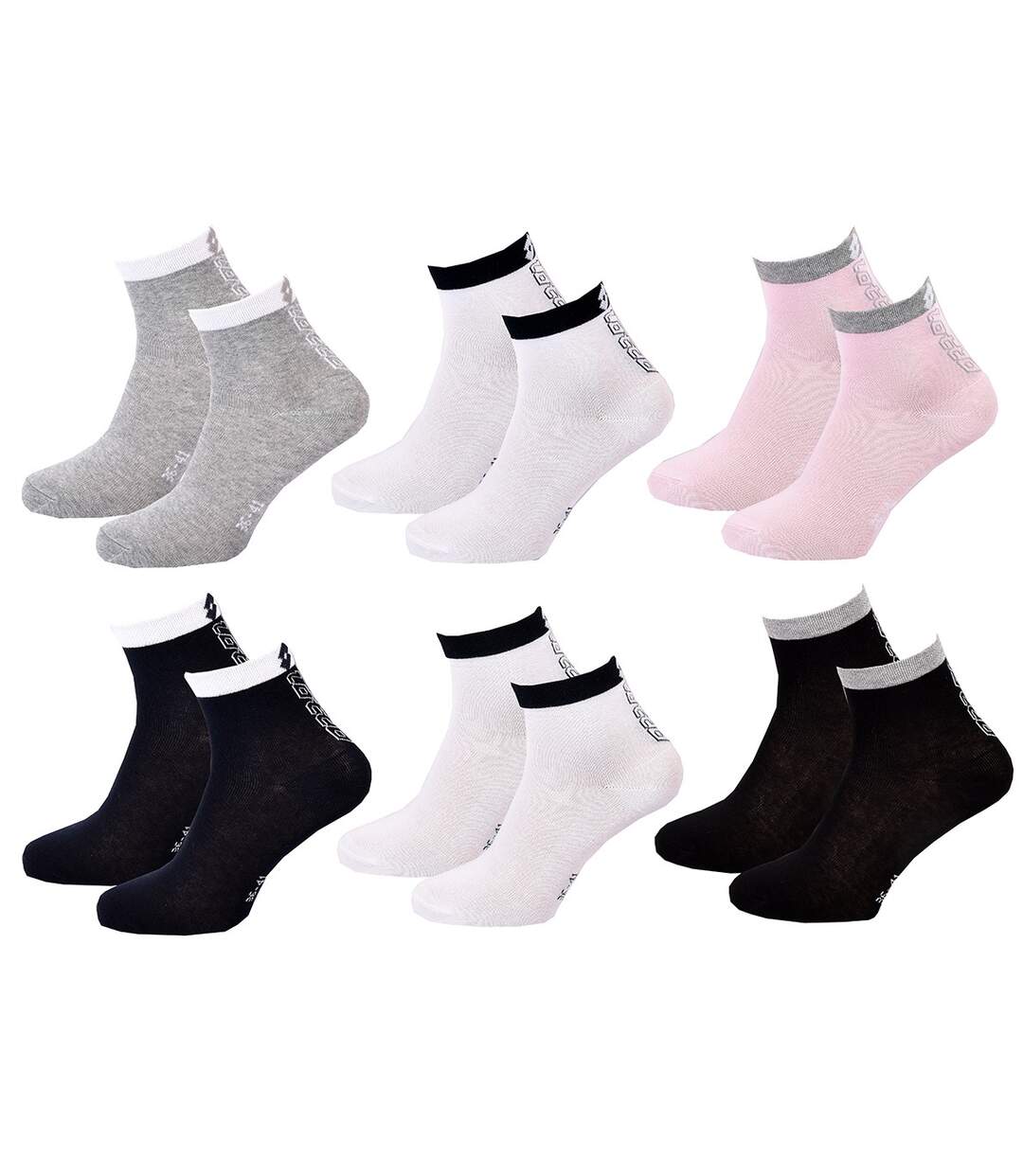 Chaussettes Femme LOTTO Pack de 6 paires QUARTER 2114-1