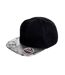 Casquette Ajustable Bronx Noir Argenté Result Headwear-2
