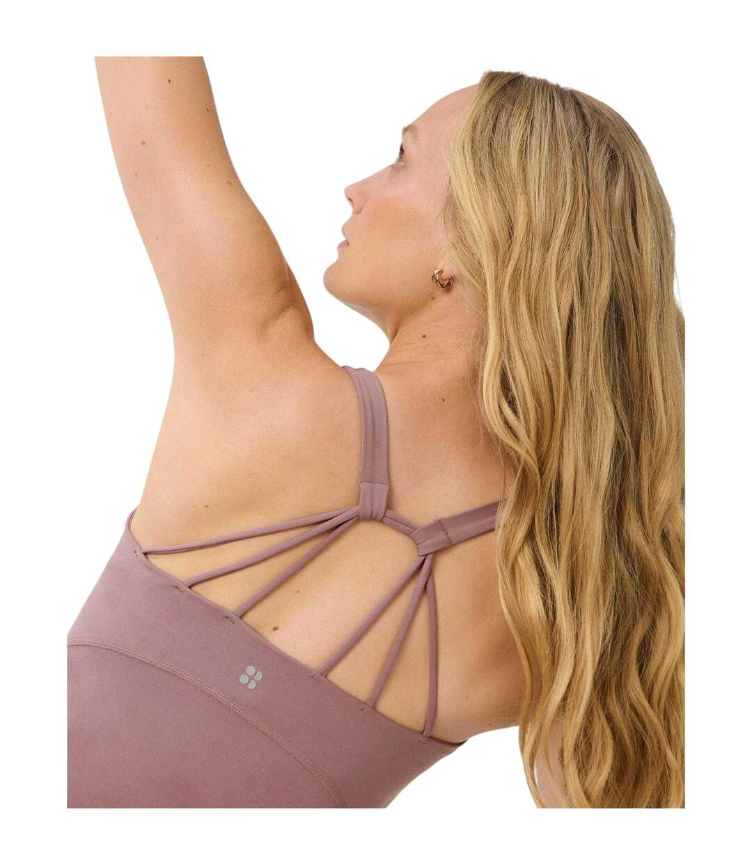 Womens/ladies Performance Plain Vest Top Dusky Purple Sweaty Betty-4