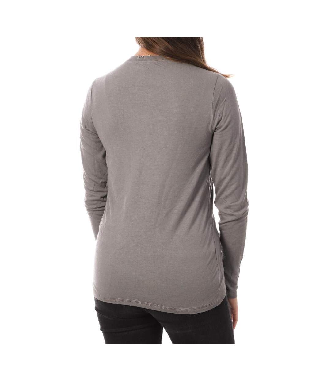 T-Shirt Manches Longues Gris Femme JDY Suma - L-2