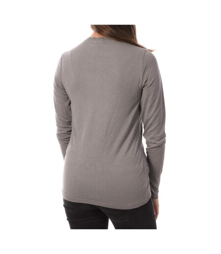 T-Shirt Manches Longues Gris Femme JDY Suma - L