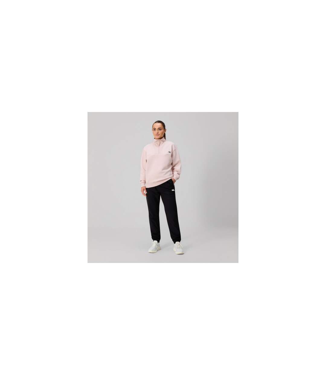 Womens/ladies Tempo+ Woven Joggers Black Canterbury-1