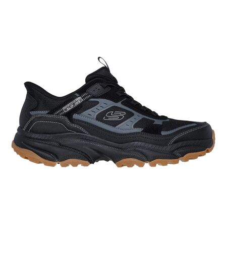 Mens Viking At Suede Hiking Shoes Black Skechers