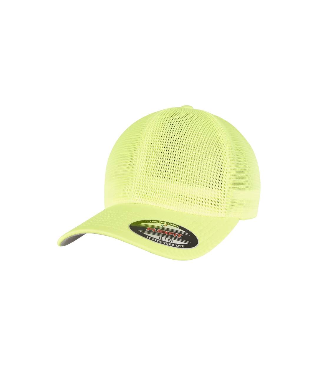 Casquette omnimesh adulte jaune néon Flexfit