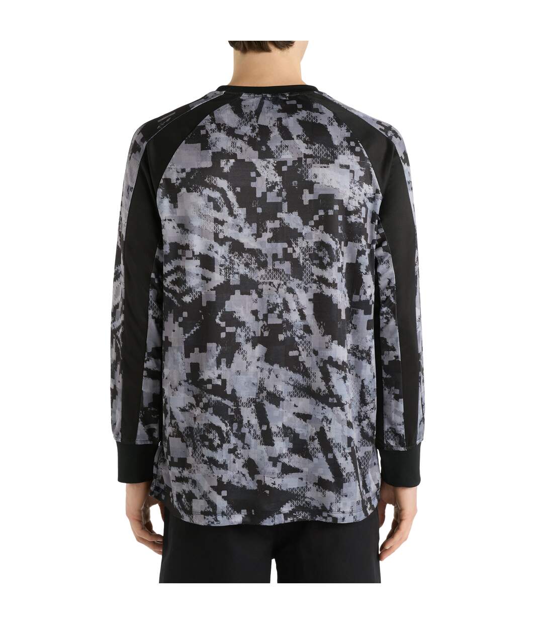 Mens Printed Long-sleeved Jersey Black Umbro-2