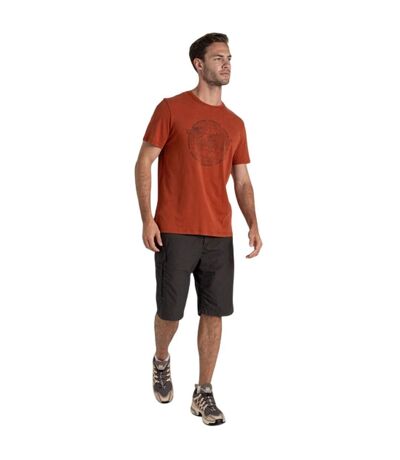 Mens Lucent Ii Globe Short-sleeved T-shirt Red Beach Craghoppers