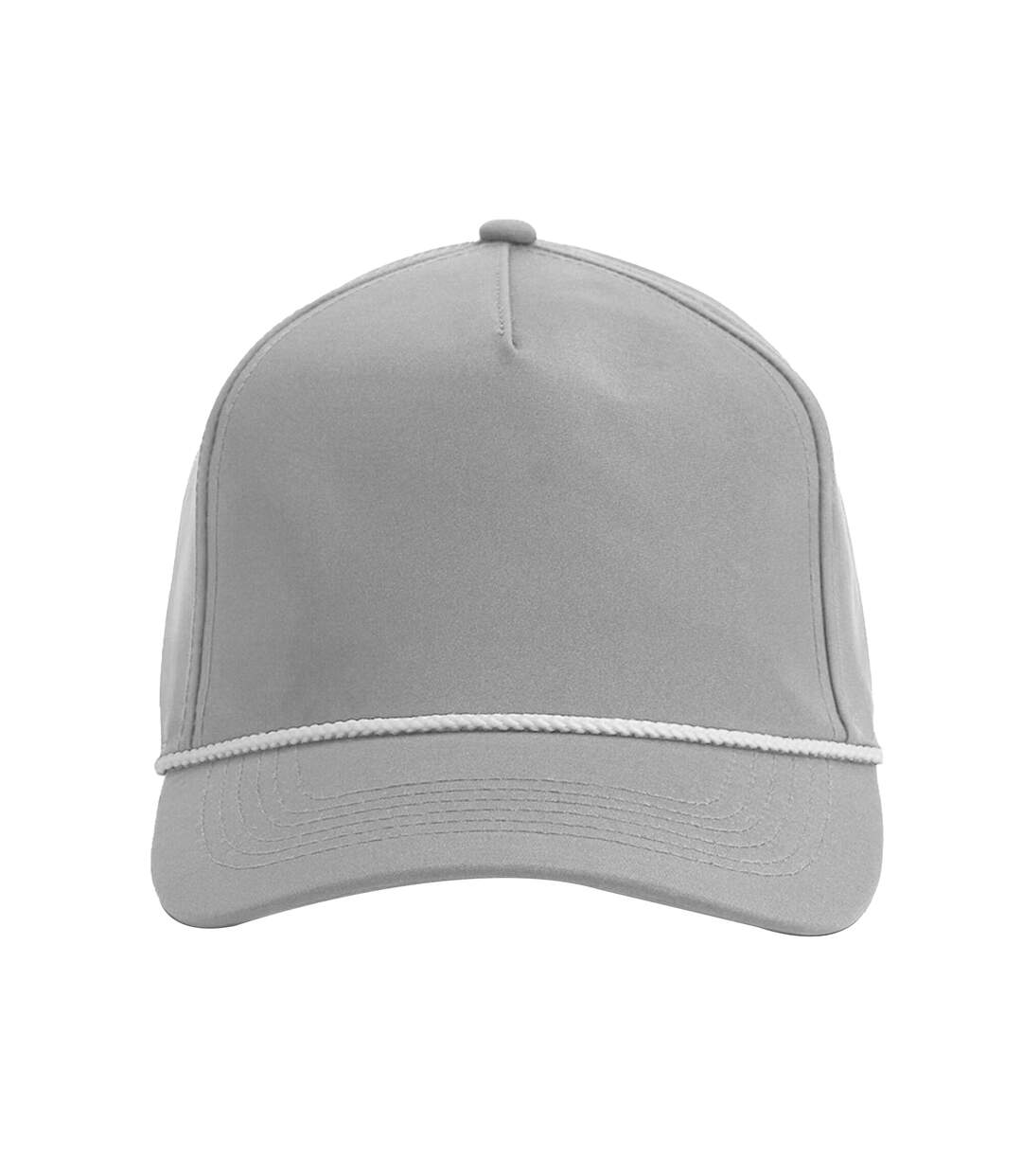 Casquette Golf Motif/style Corde Décorative Adulte Gris Clair Blanc Beechfield-3