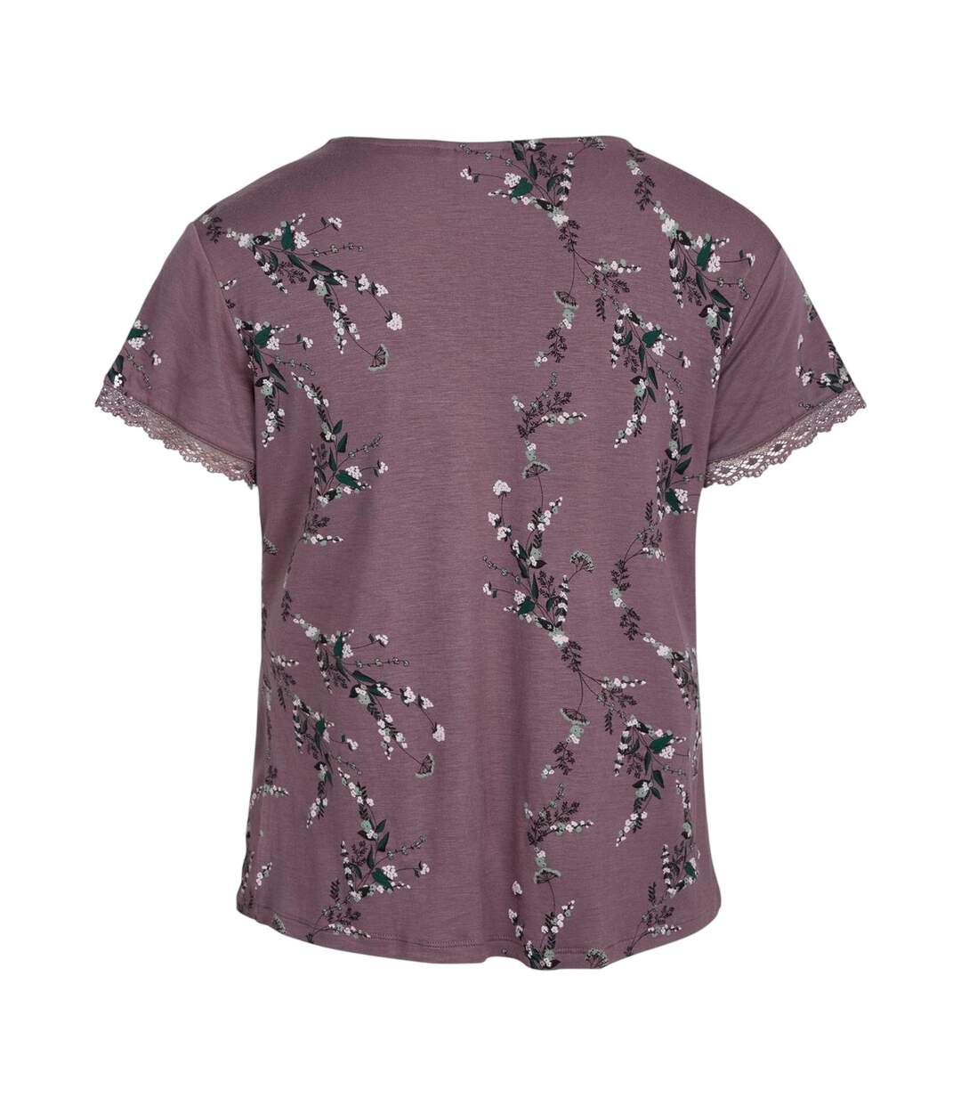 T-shirt Motif/style Floral Jordan Femme Violet CCDK Copenhagen-3