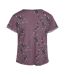 T-shirt Motif/style Floral Jordan Femme Violet CCDK Copenhagen-3