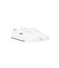 Mens Skywalk Canvas Trainers White Crosshatch-1