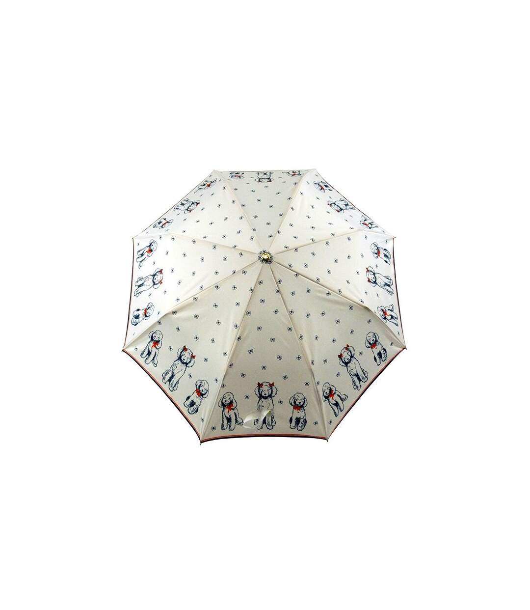 Le Parapluie Français - Parapluie pliant Chien fripon - blanc - 7955-2