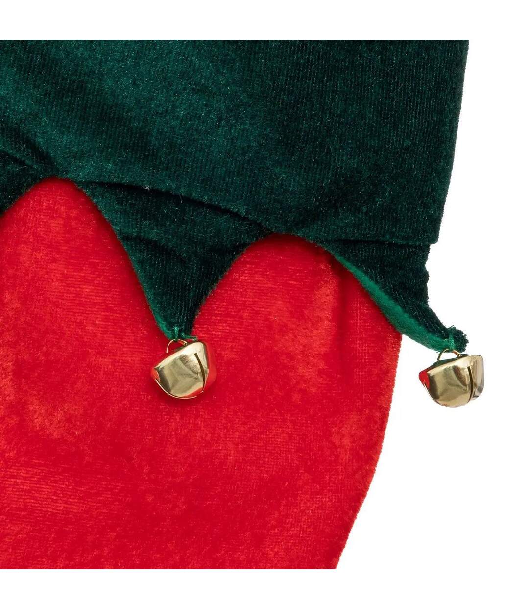 Botte de Lutin en Feutrine Grelot 42cm Rouge-3
