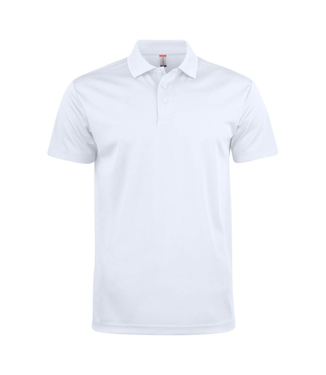 Unisex Adult Basic Active Polo Shirt White Clique-1