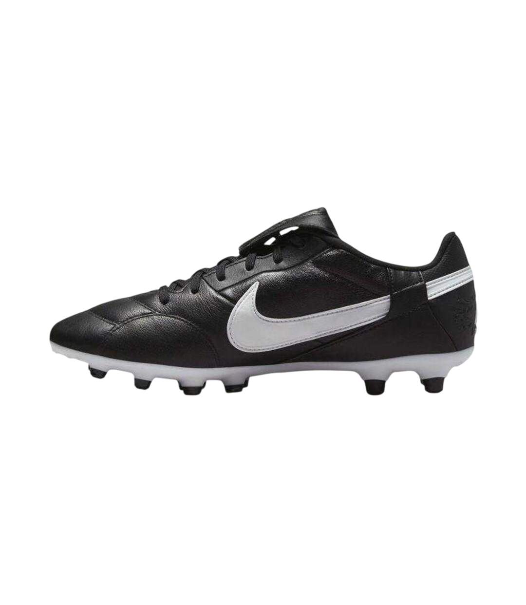 Mens Premier 3 Leather Firm Ground Football Boots Black Nike-3