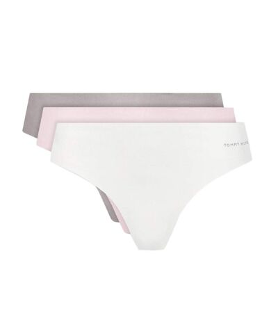 X3 Tangas Blanc/Mauve/Rose Femme Tommy Hilfiger Underwear - L