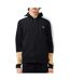 Sweat noir homme lacoste colorblock hoodie-1