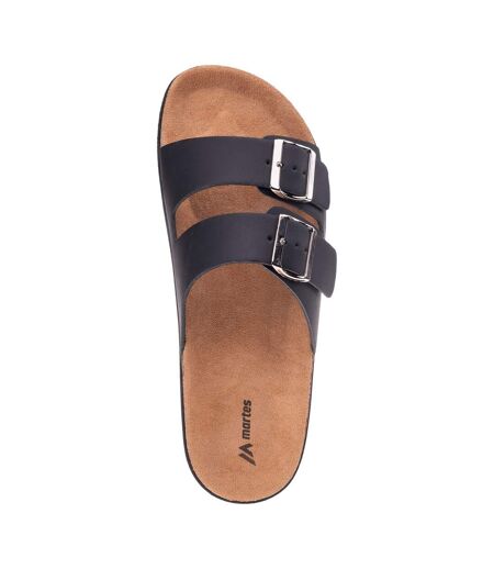 Tongs Biren Homme Noir Marron Martes