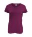 Fruit Of The Loom Womens/Ladies Short Sleeve Lady-Fit Original T-Shirt (Burgundy) - UTRW4724