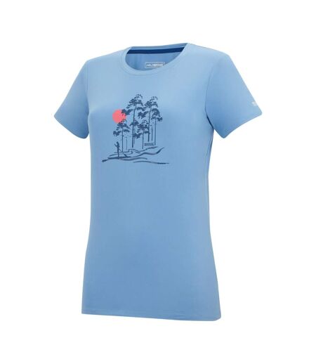Womens/ladies Fingal Trees Stretch T-shirt Washed Denim Regatta