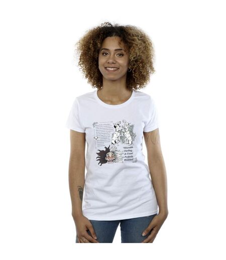 Disney - T-shirt DALMATIANS MISERABLE DARLING - Femme (Blanc) - UTBI22994